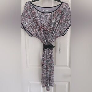 NWT DKNYC SEQUIN BELTED MULTI-COLOR SPARKLE DRESS